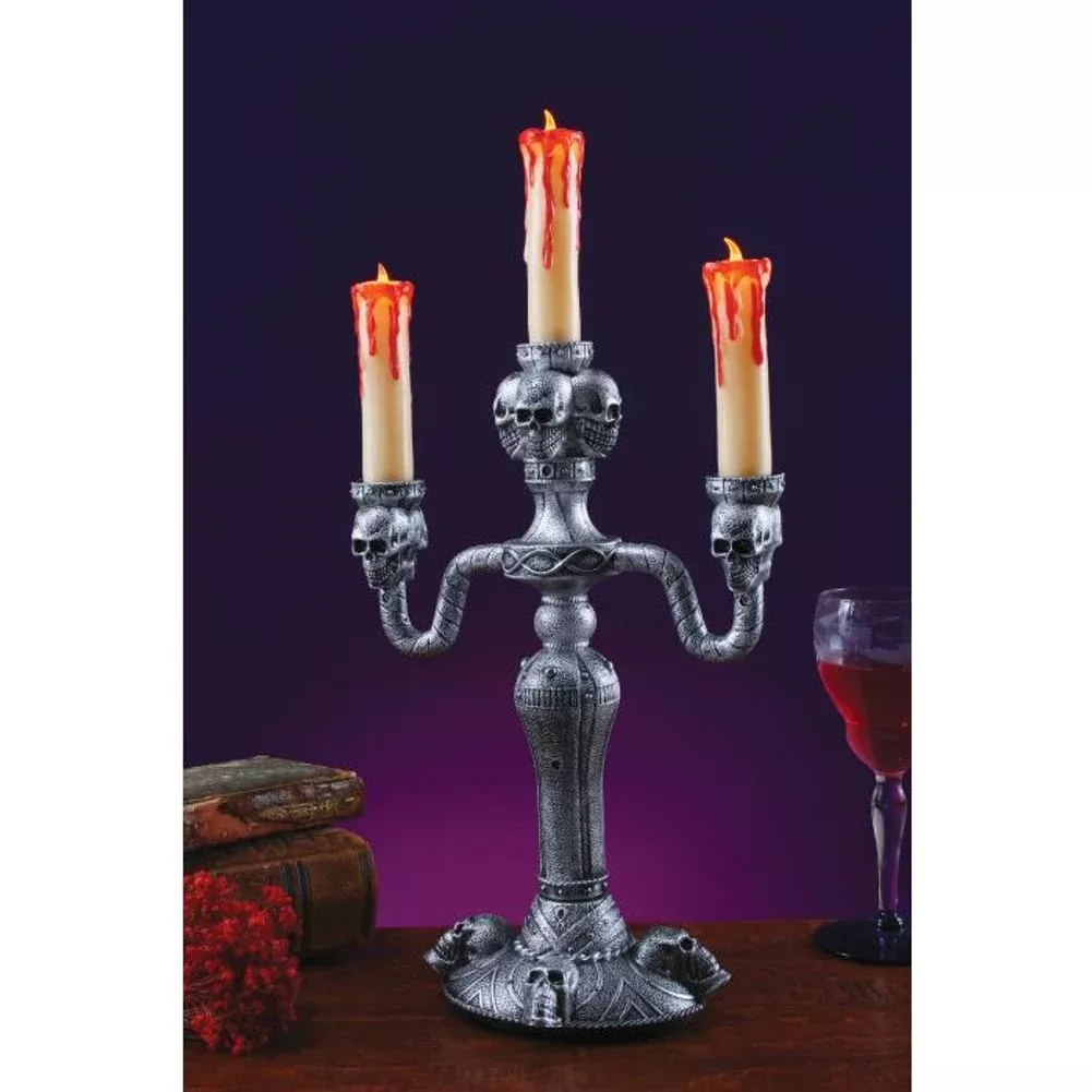 14" LED Haunted Mansion Candelabra