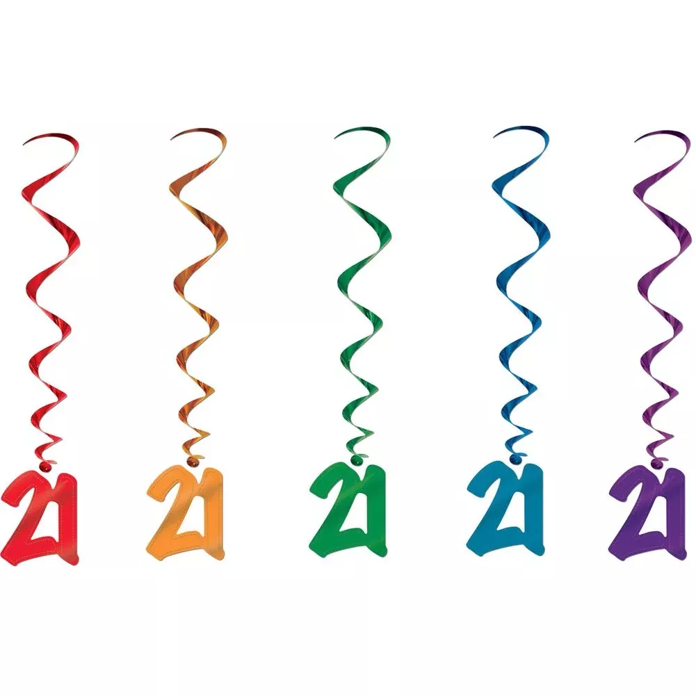 "21 Hanging Whirls