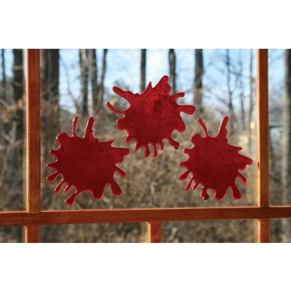 3-d-bloody-window-d-cor-splatter-18-wide 3-D Bloody Window Décor Splatter 18" Wide