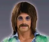 60-s-singer-brown-adult-wig 60's Singer Brown Adult Wig