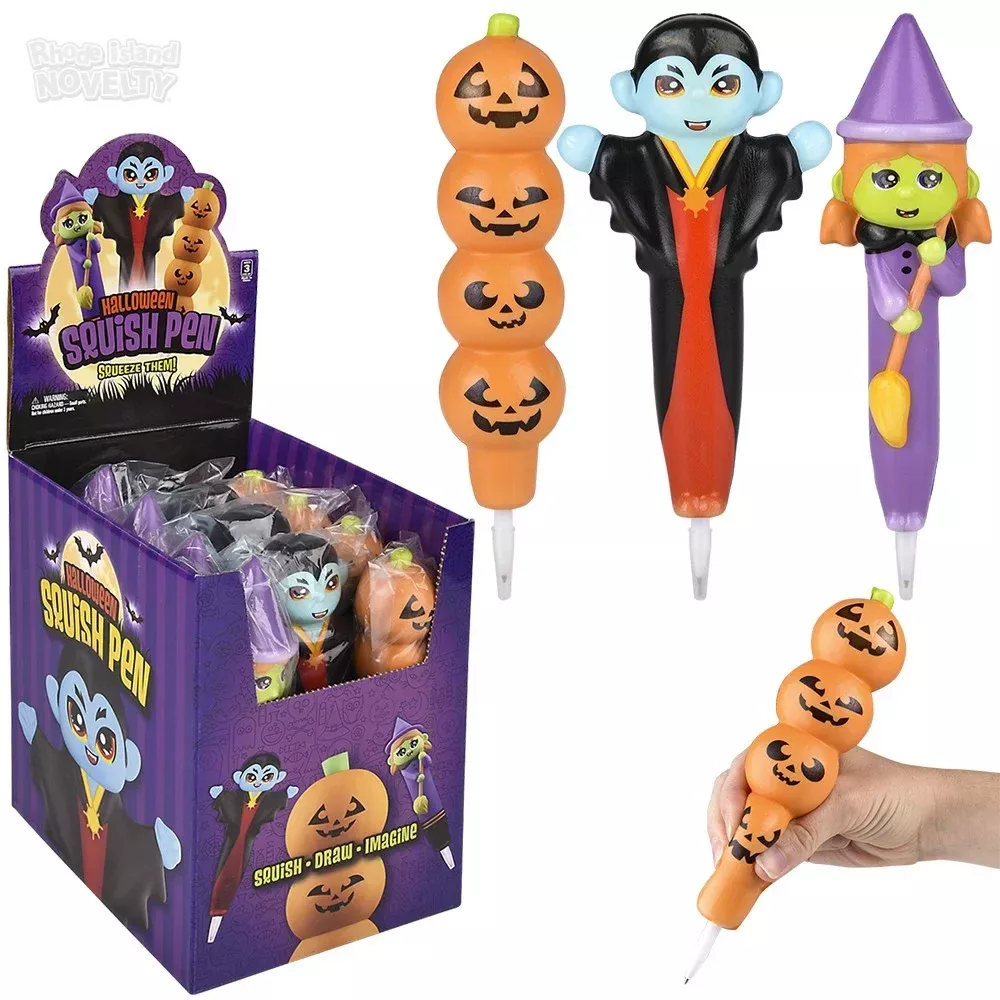 7-halloween-squish-pen-12ct 7" Halloween Squish Pen 12ct