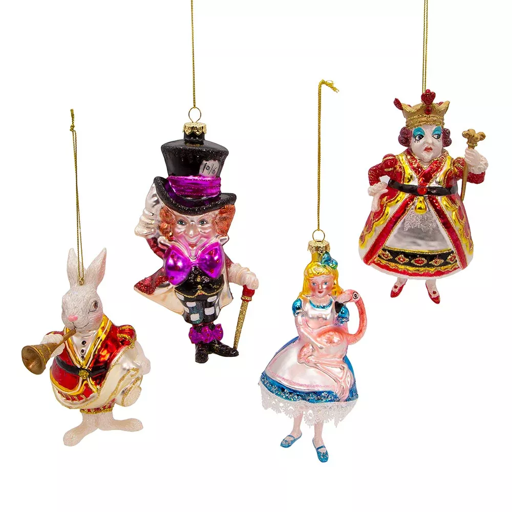 alice-in-wonderland-friends-glass-ornament-5-25 Alice in Wonderland & Friends Glass Ornament 5.25