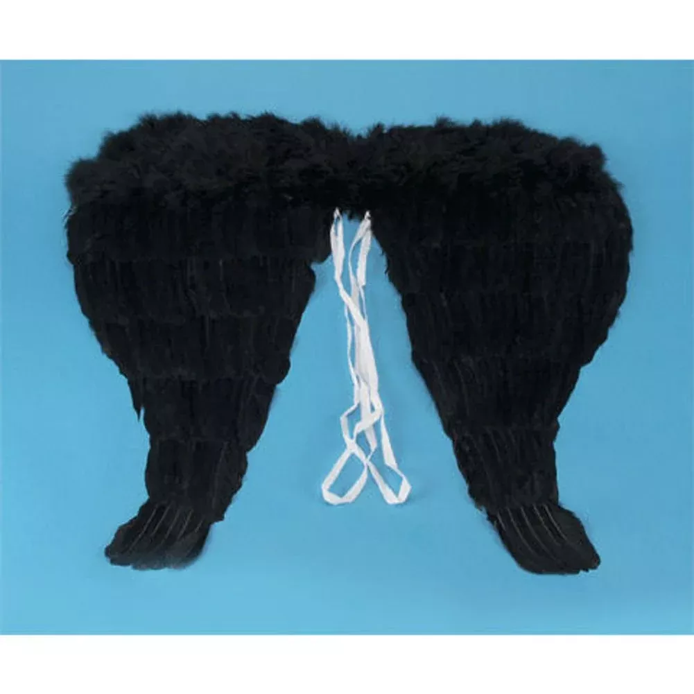 Angel Wings 18" Feather Black
