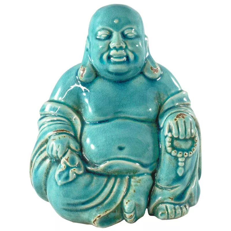 antique-turquoise-happy-buddha-statue "Antique Turquoise" Happy Buddha Statue