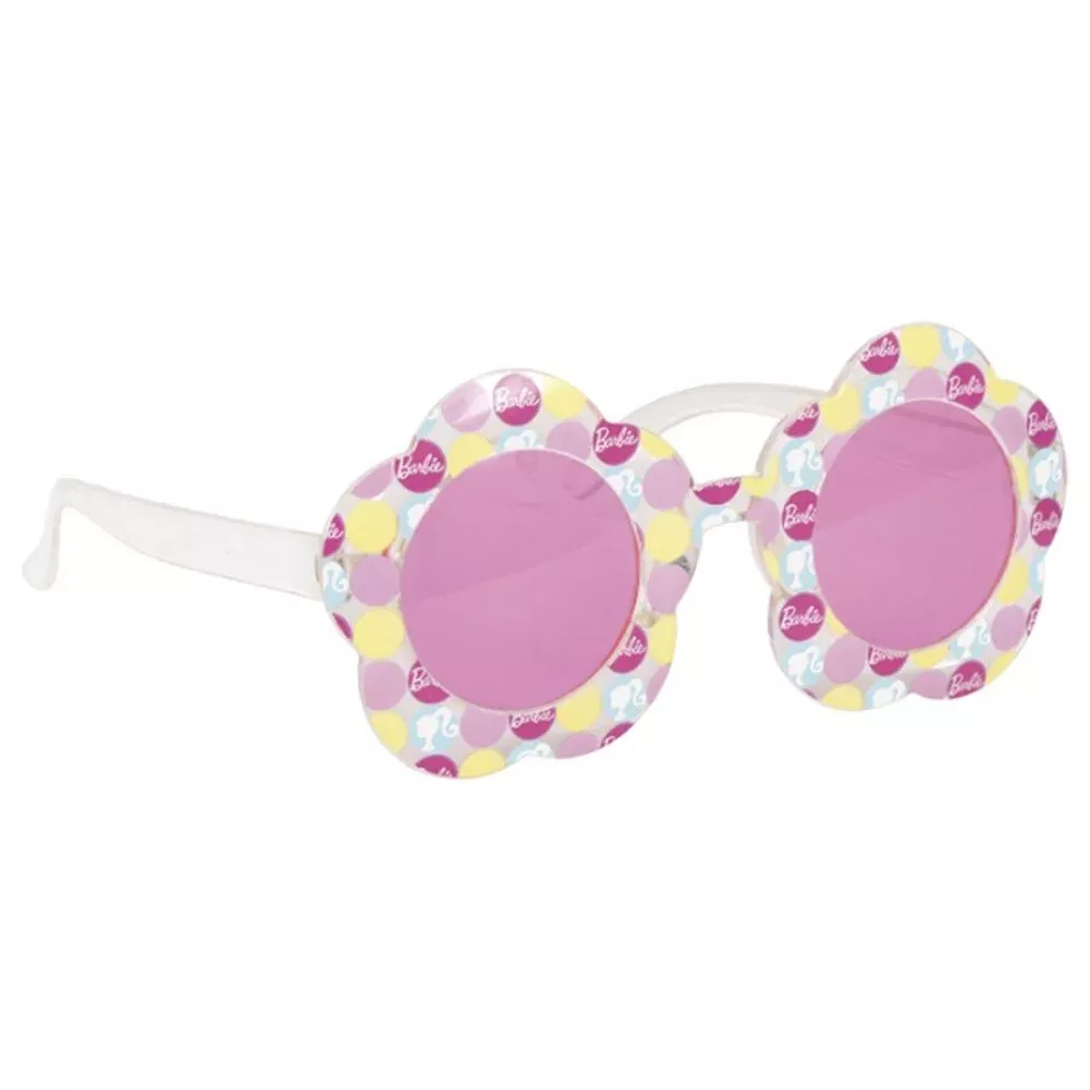 Barbie Flower Shaped Novelty Glasses (4ct)