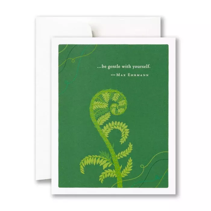 be-gentle-with-yourself-get-well-greeting-card Be Gentle With Yourself - Get Well - Greeting Card