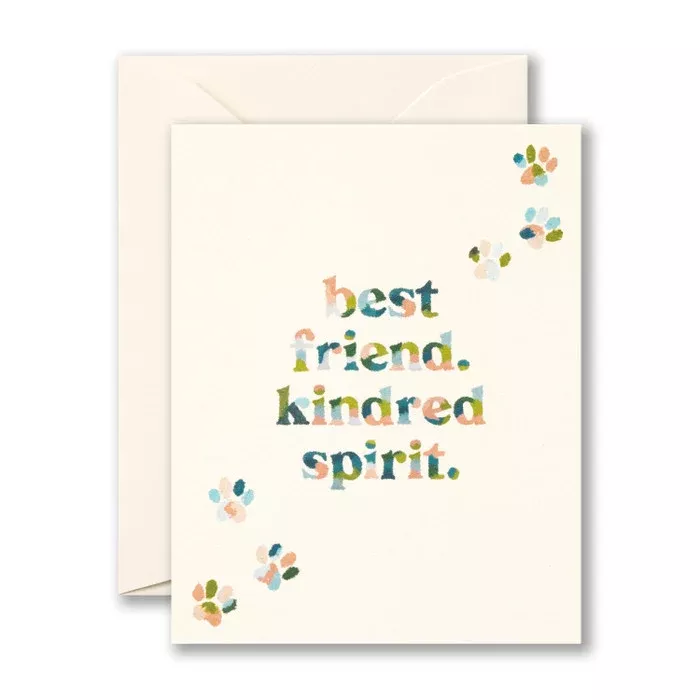 best-friend-kindred-spirit-pet-sympathy-greeting-card Best Friend. Kindred Spirit - Pet Sympathy Greeting Card