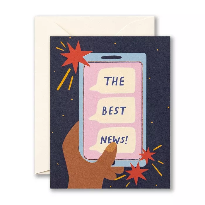 The Best News - Congratulations - Greeting Card