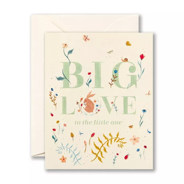 big-love-to-little-one-new-baby-greeting-card Big Love To The Little One - New Baby - Greeting Card