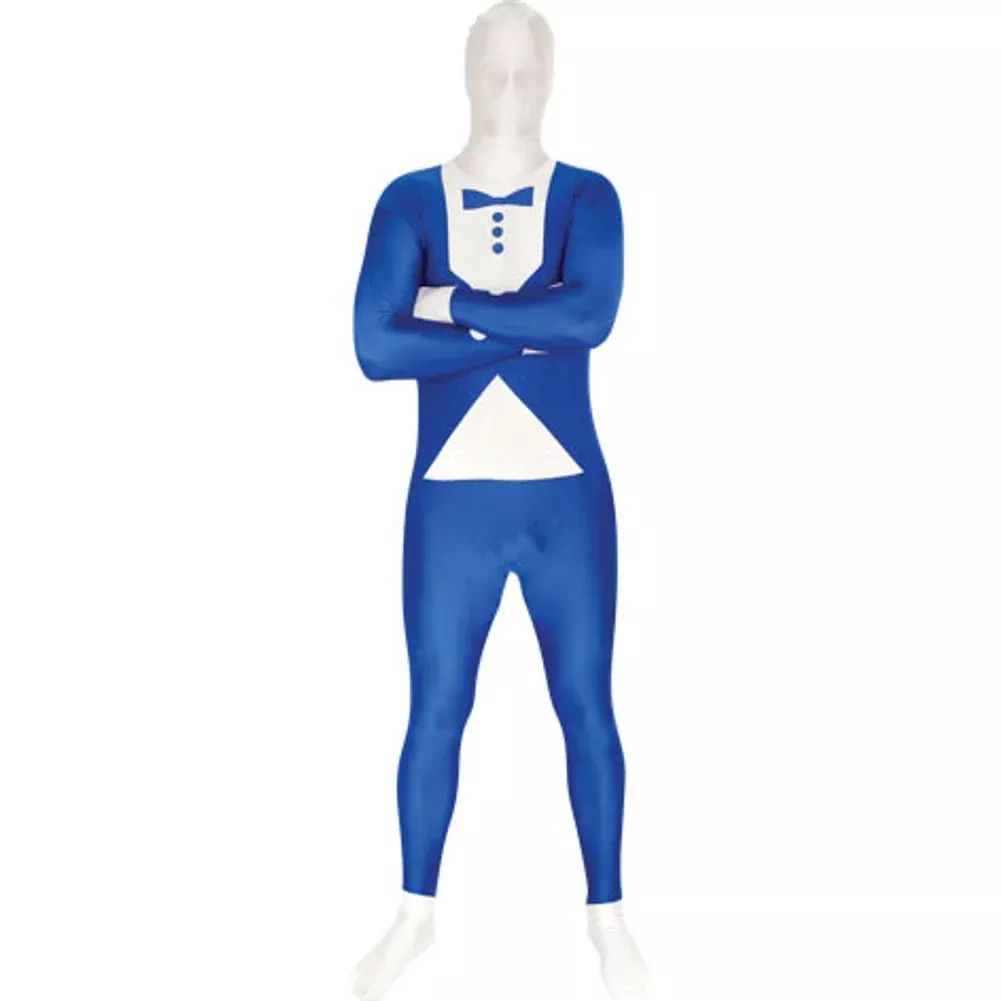 Blue Tuxedo Morphsuit Mens Large
