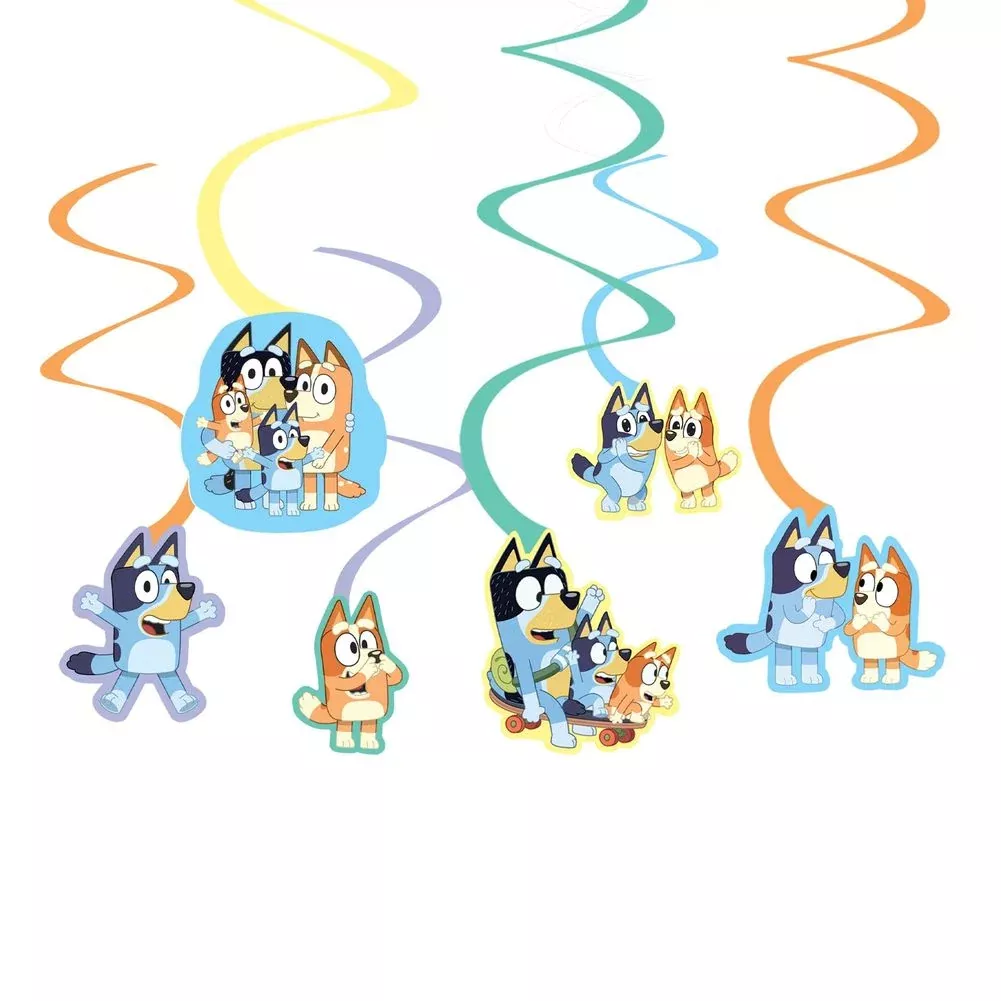 bluey-spiral-swirls-decorations-12ct Bluey Spiral Swirls Decorations (12ct)