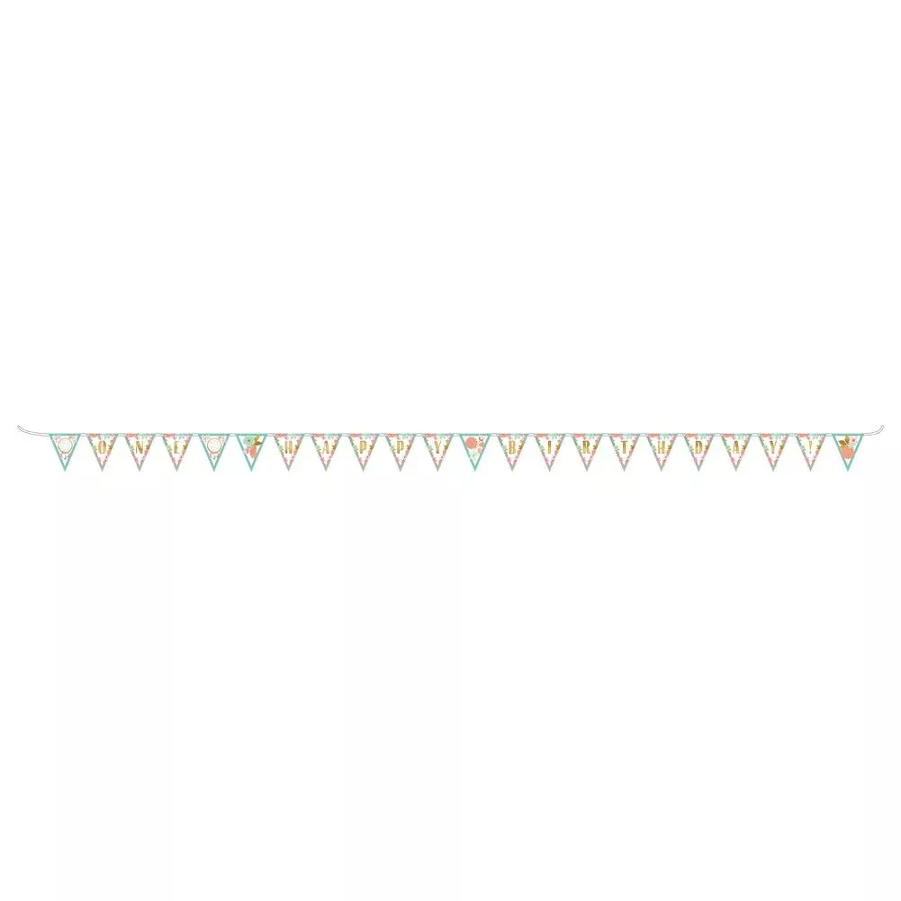 boho-birthday-pennant-banner Boho Birthday Pennant Banner
