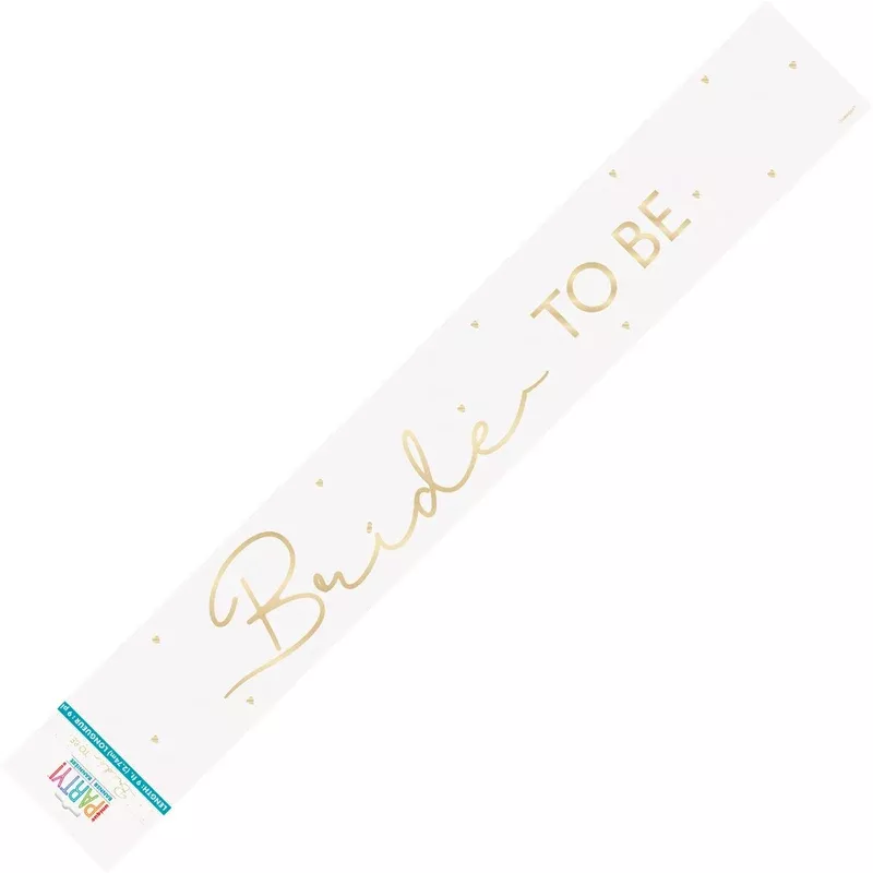 BRIDE TO BE FOIL BANNER 2.74M (9')