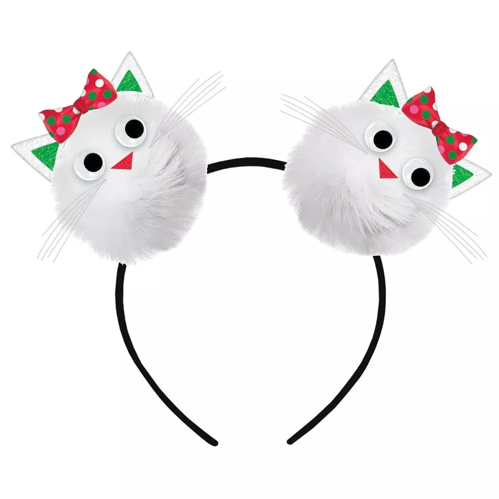 Cat Pom Pom Headband (1 ct)