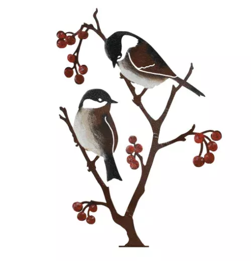 chickadees-berries "Chickadees and Berries"