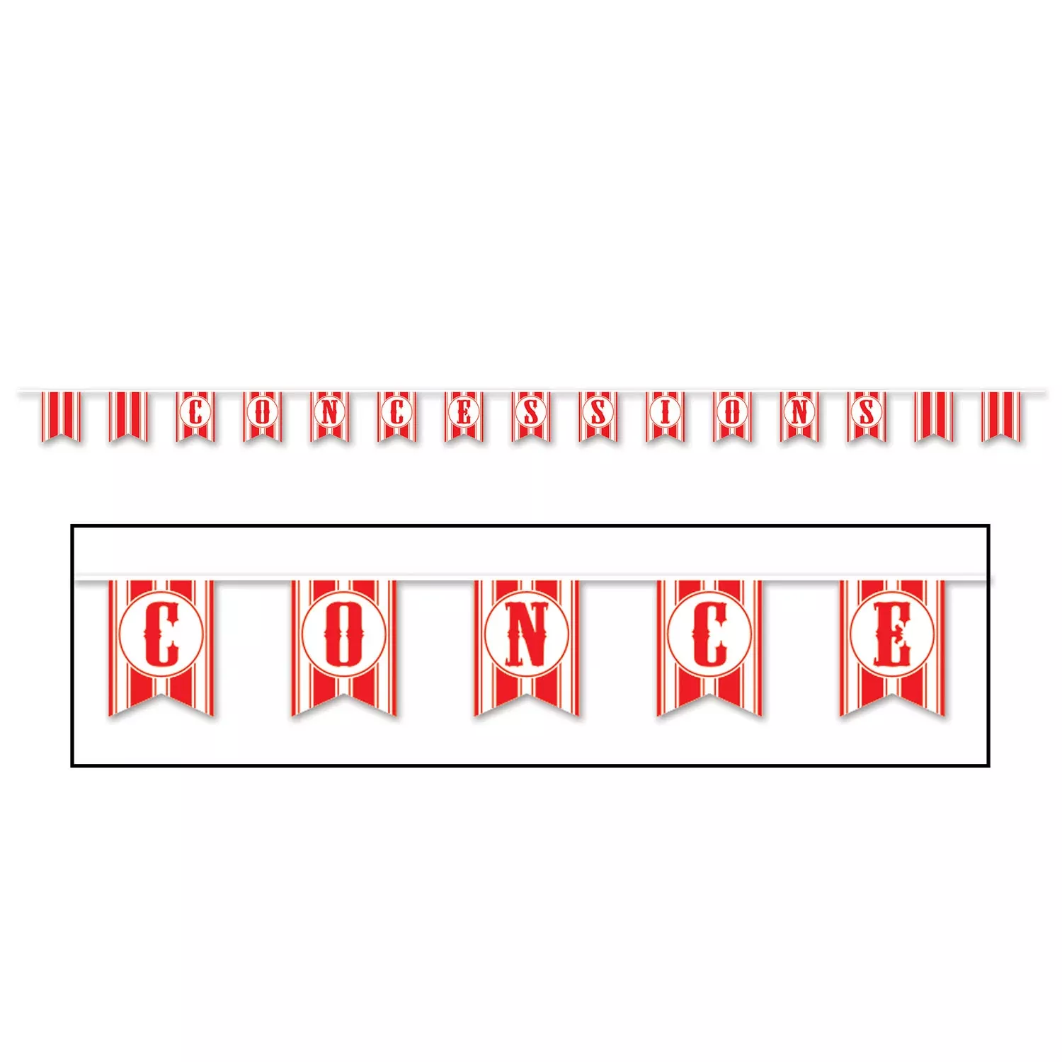 Concessions Pennant Banner