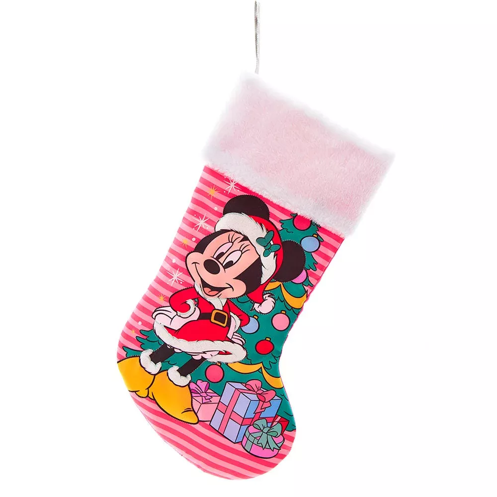 disney-minnie-mouse-with-tree-stocking-19 Disney Minnie Mouse With Tree Stocking 19"