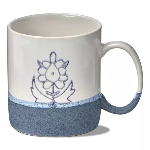"Floral Block Print" Mug