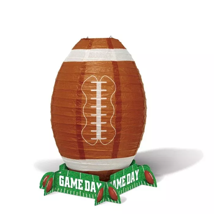 Football Lantern Centerpiece