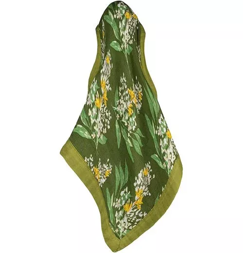 "Green Floral" Bamboo Mini Lovey