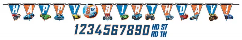 hot-wheels-wild-racer-jumbo-letter-happy-birthday-banner Hot Wheels Wild Racer Jumbo Letter Happy Birthday Banner