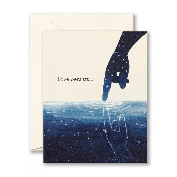 Love Persists - Sympathy - Greeting Card