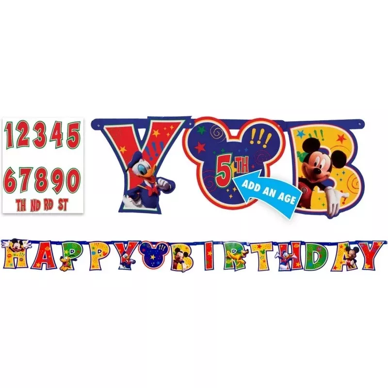 mickey-mouse-jumbo-letter-happy-birthday-banner-kit Mickey Mouse Jumbo Letter Happy Birthday Banner kit