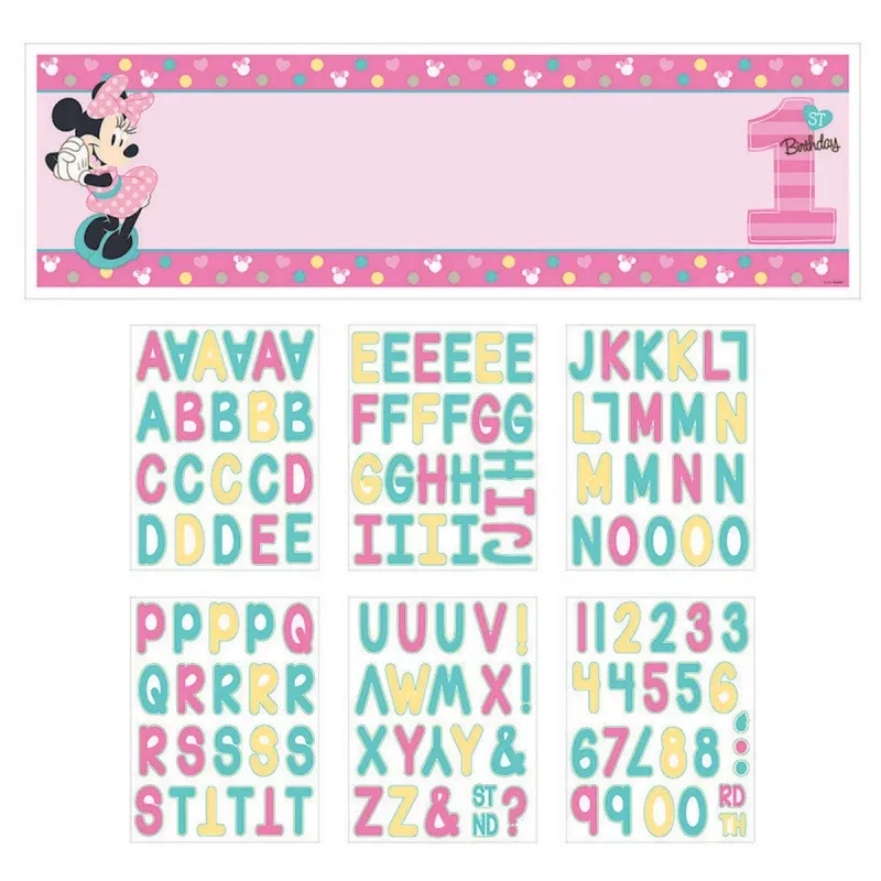 minnie-mouse-1st-birthday-personalized-giant-banner-kit Minnie Mouse 1st Birthday Personalized Giant Banner Kit