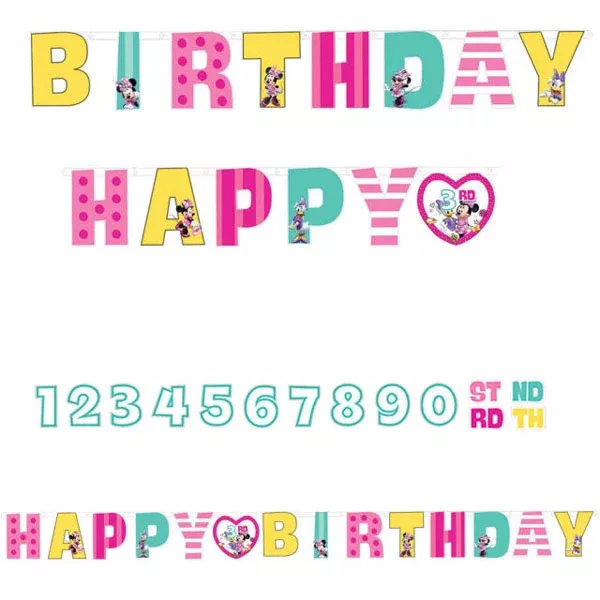 minnie-mouse-jumbo-letter-happy-birthday-banner Minnie Mouse Jumbo Letter Happy Birthday Banner