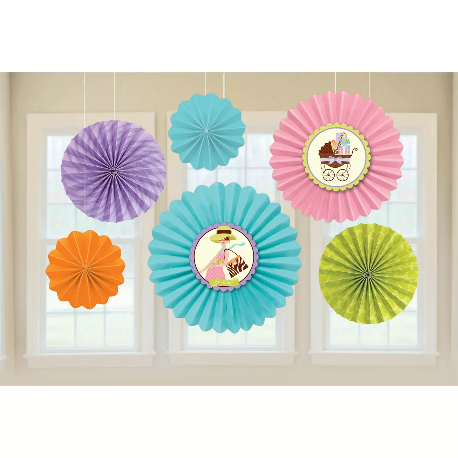 Modern Mommy Paper Fans