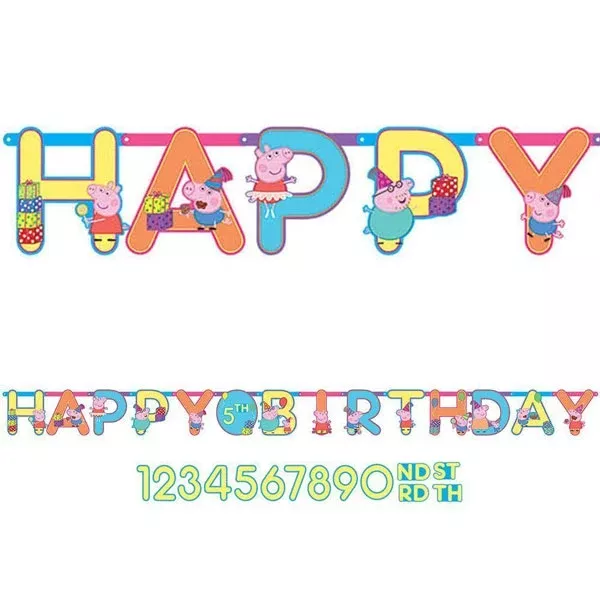 peppa-pig-jumbo-letter-happy-birthday-banner Peppa Pig Jumbo Letter Happy Birthday Banner