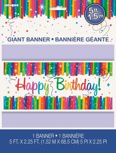 rainbow-ribbons-happy-birthday-giant-wall-banner Rainbow Ribbons "Happy Birthday" Giant Wall Banner