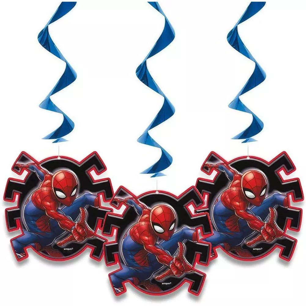Spider-Man Hanging Swirl Decorations, 26" (3ct)