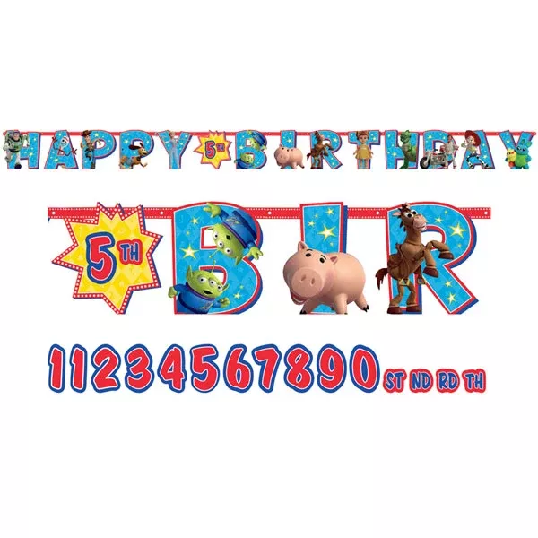 Toy Story Jumbo Letter Happy Birthday Banner