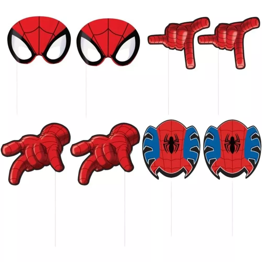 Ultimate Spider-Man Photo Booth Props (8ct)