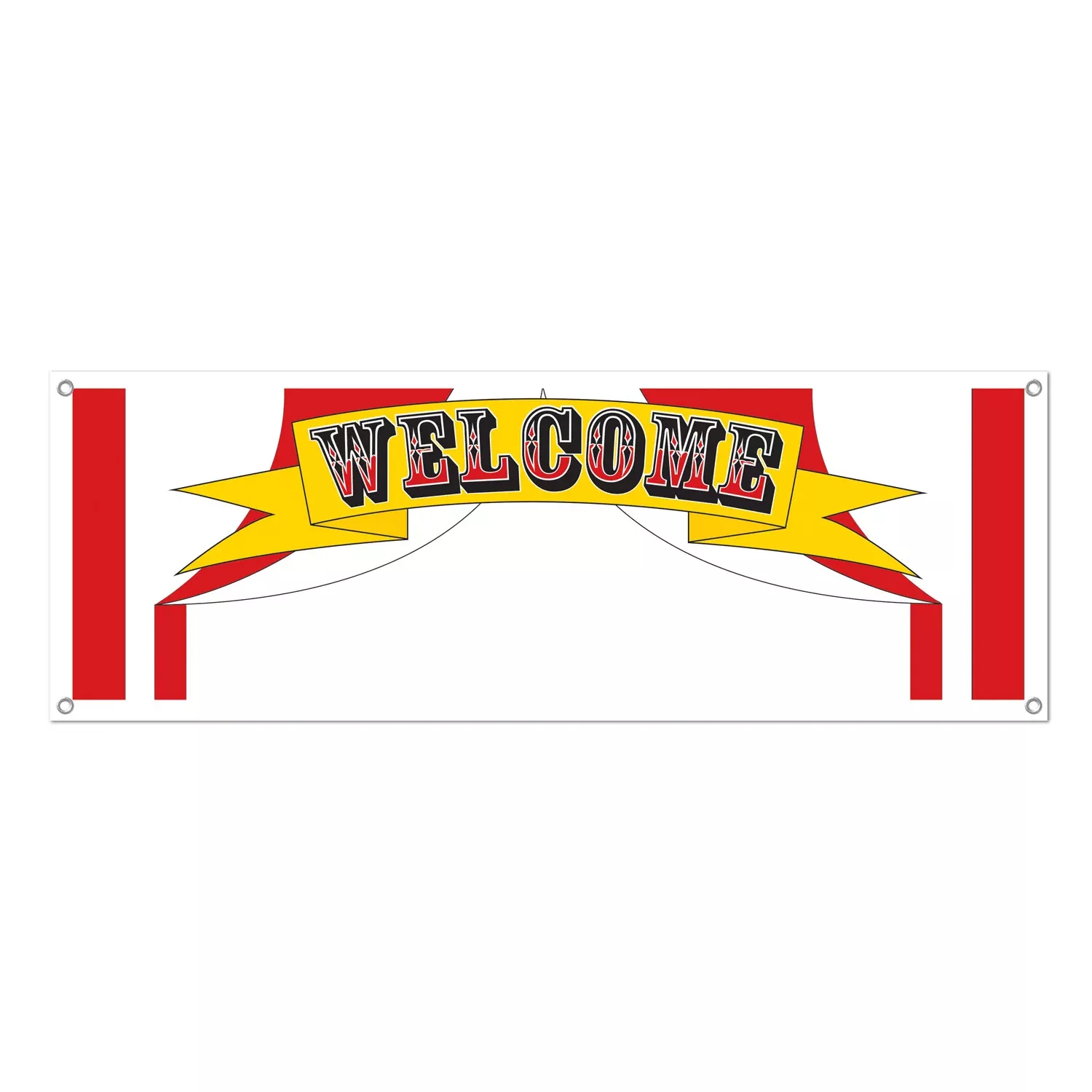 "Welcome" Circus Banner