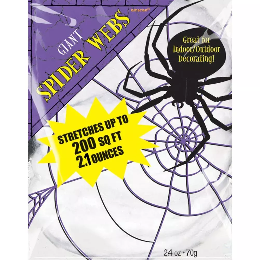 White Spider Web Medium