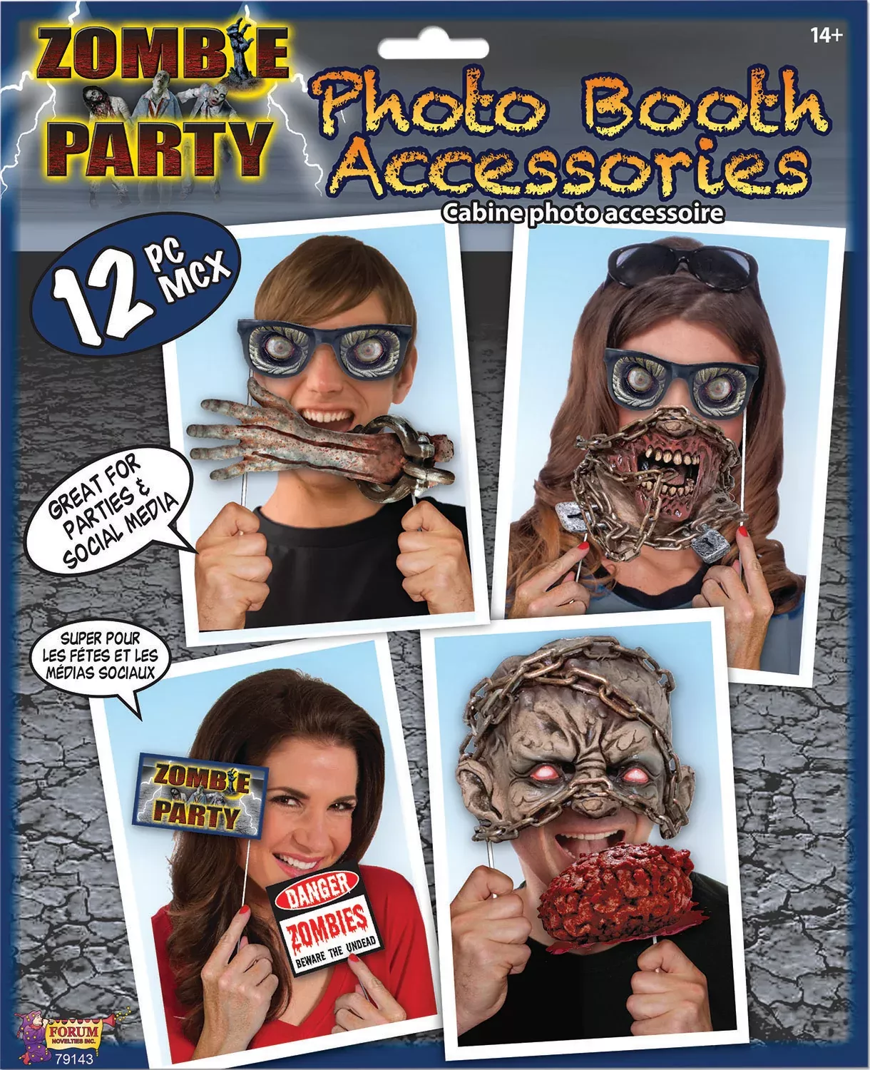 zombie-party-photo-booth-accessories Zombie Party Photo Booth Accessories