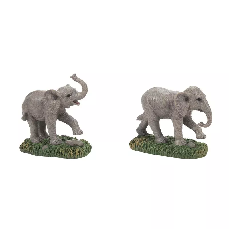 Zoological Garden Elephants Set of 2