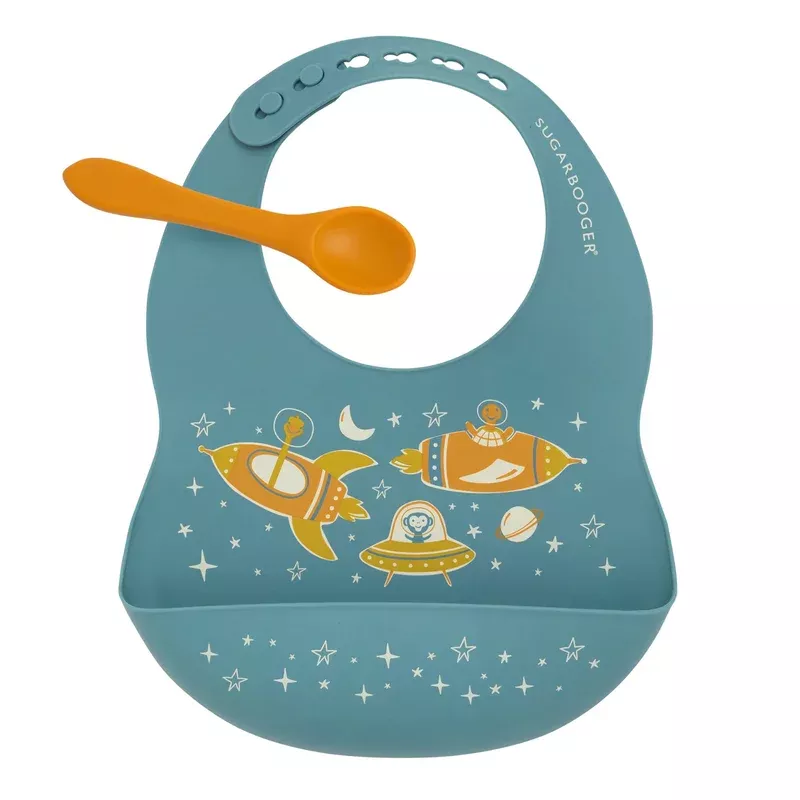 Zoom Fresh & Messy Bib & Spoon Set